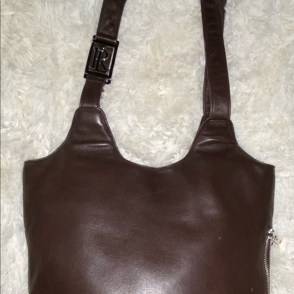 RALPH LAUREN ~ Soft Brown Leather ~ Shoulder Bag - Picture 12 of 15